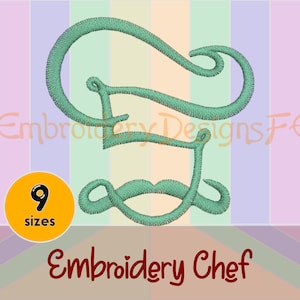 Chef Embroidery Design / Filled Stitch Embroidery Design / Chef Mini Embroidery / Kitchen Embroidery Design