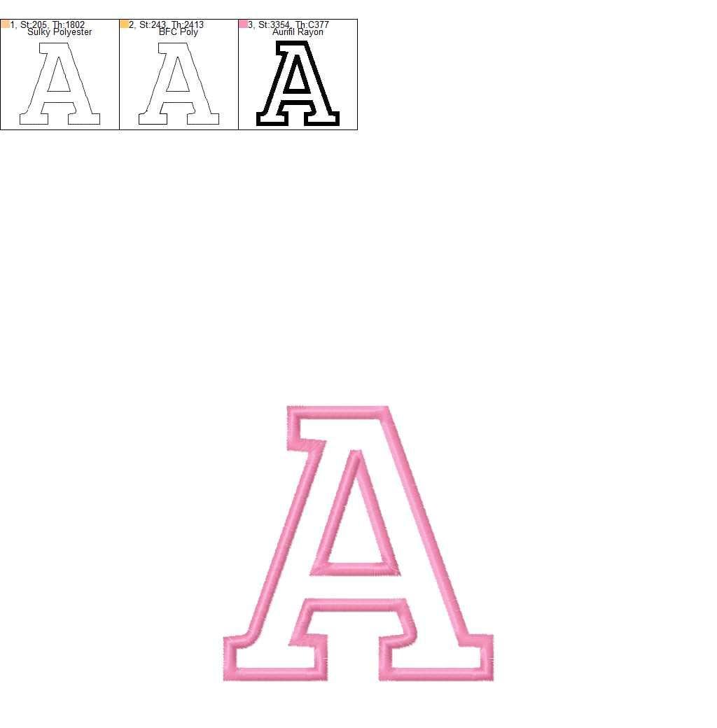 Lively Loom Applique Alphabet, Applique Letters & Numbers, Applique ...