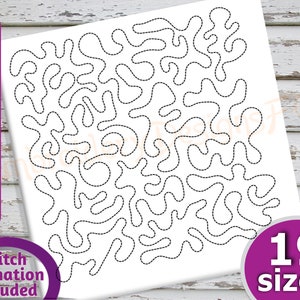 Splash Quilt Block Stickerei Design - 19 Größen - Run & Triple Stitch Versionen - Quilt Blocks Stickerei, Quilting Stickerei