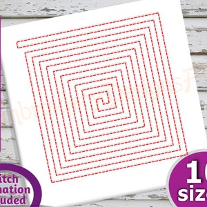 Quilt Block Squares Embroidery Design / Quilt Block Machine Embroidery / Quilting Embroidery / Quilt Embroidery Pattern / Quilt Embroidery