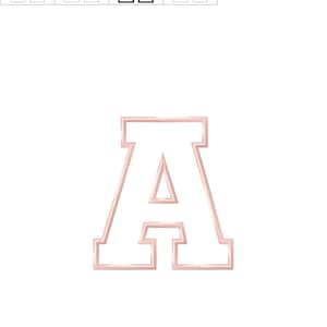Alphabet Applique Design - Machine Embroidery Design File - 11 sizes image 4