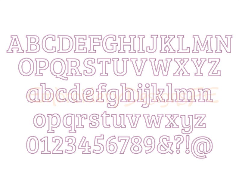 Browserloom Lettering Lively Loom Applique Alphabet, Applique Letters & Numbers, Applique ...
