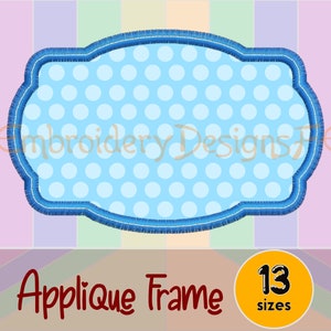 Frame Applique Designs / Machine Embroidery Design File / Shape Applique / Border Applique Design / Frame Embroidery Design
