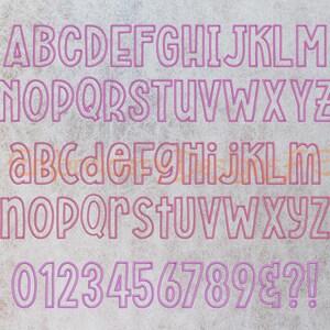Applique Alphabet, Capital & Lowercase Alphabet, Applique Font ...