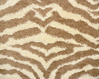 Brown Upholstery Fabric, DraperyFabric, Tiger/Animal Fabric, Chenille Fabric, Home Decor Fabric, Modern Fabric, Fabric By The Yard/Half Yard