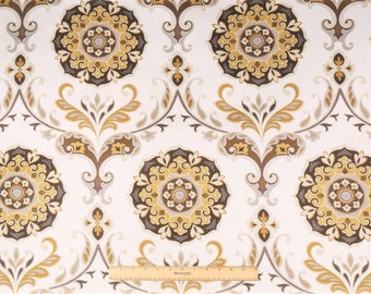 Tejido de tapicería, tela de cortina, tela Suzani, tela de almohada, tela cortada a tamaño / medio patio, material de costura, fabricación / diy, tela de almohada