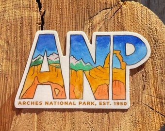 Arches National Park, Arches Stickers, Arches Decals, National Park Gifts, National Park Souvenir, Arches Gift, Utah Souvenirs, Utah Parks,