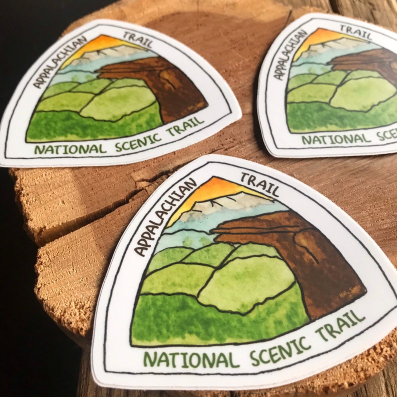 Laptop Stickers Hiking Stickers Computer Decal Appalachian Etsy