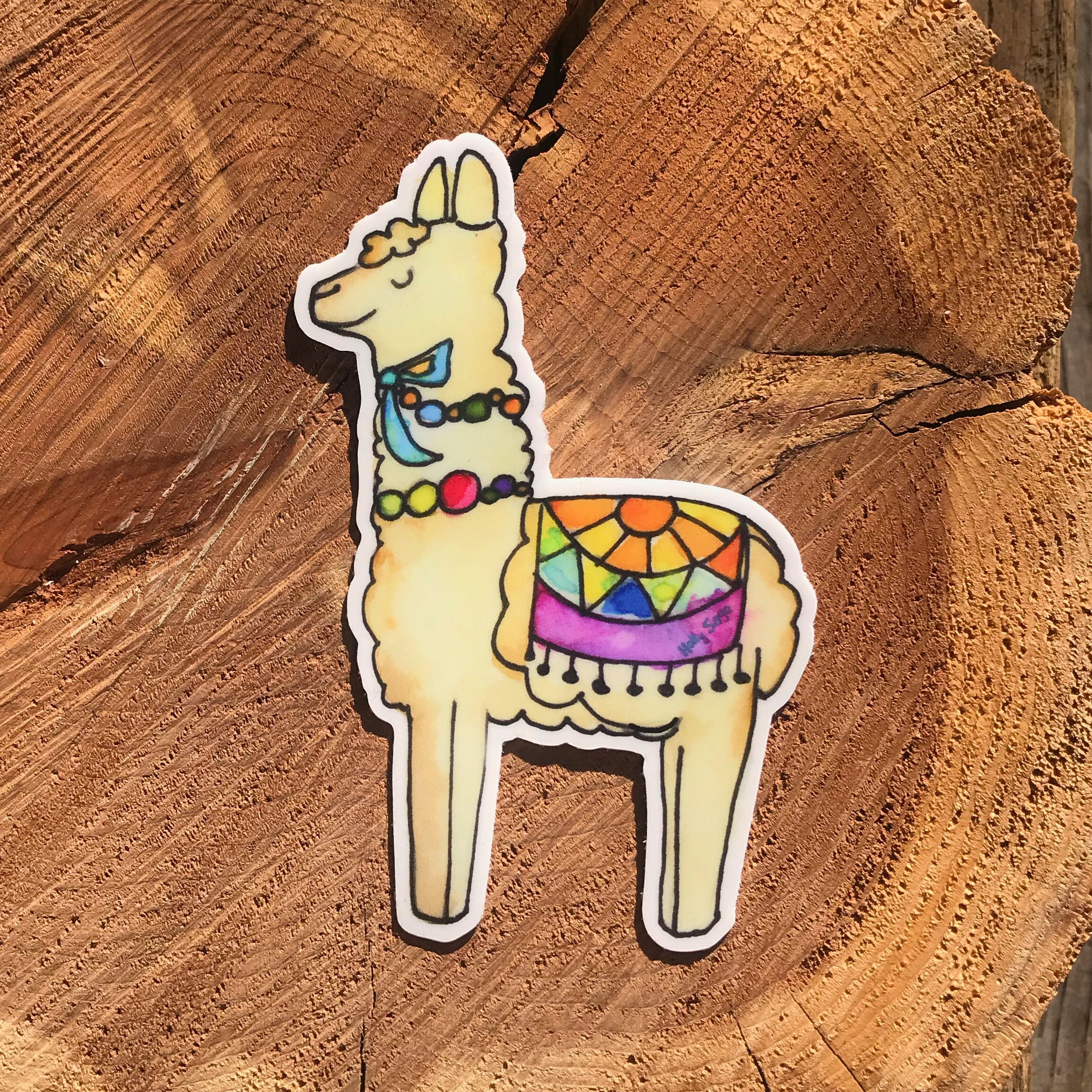Llama Sticker Llama Laptop Sticker Waterproof Sticker Vinyl Etsy