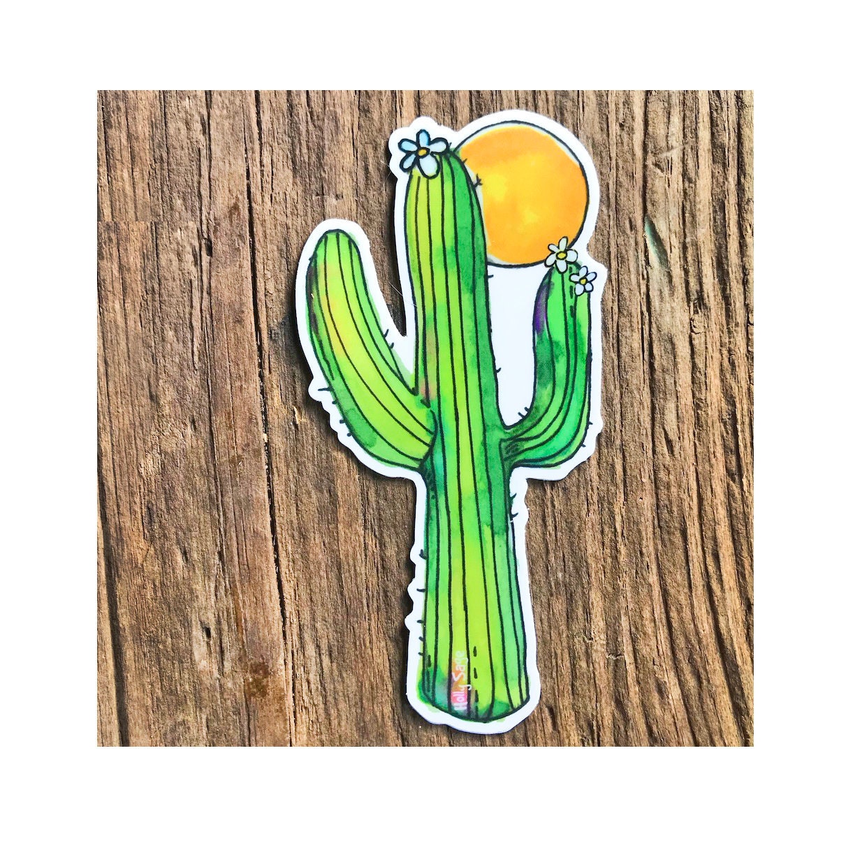 Laptop Sticker Saguaro Sticker Cactus Sticker Western Etsy