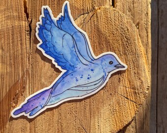 Bluebird Sticker, Bird Decal, Waterproof Vinyl, Waterproof Sticker, Laptop Decals, Laptop Stickers, Bird Gifts, Bluebird Gift, Vinyl Decal