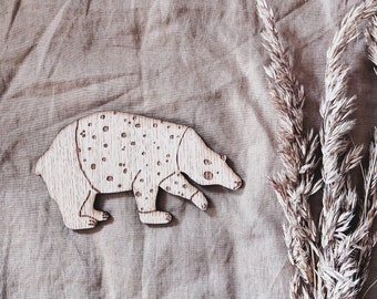 Bear | wood decoration (oak)