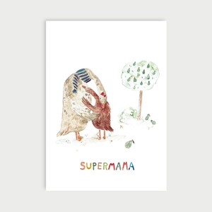 Supermama | Postkarte