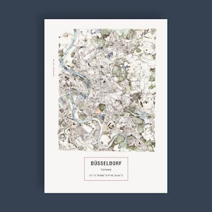Düsseldorf Map | Artprint
