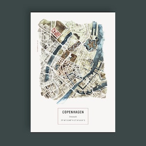 Copenhagen Map | A3 Artprint