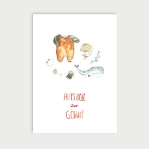 Alles Liebe zur Geburt | Postkarte