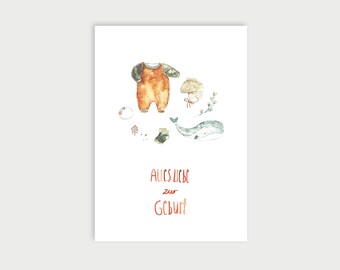 Buona nascita | cartolina