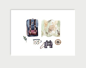Petites aventures | carte postale