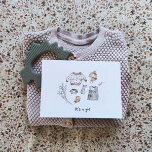 It's a girl | Postkarte