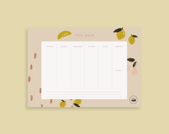 Lemon | Weekly planner