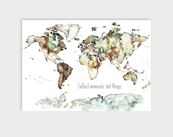 Collect memories, not things | Postcard