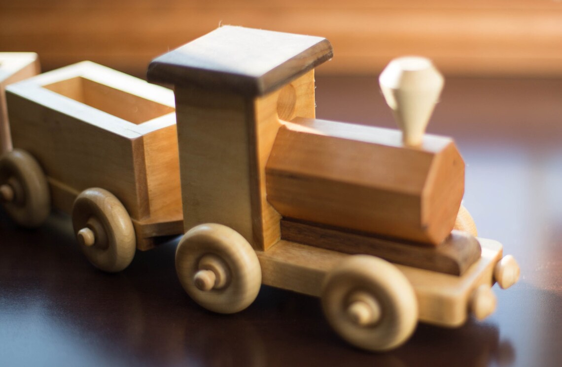 smyths wooden train