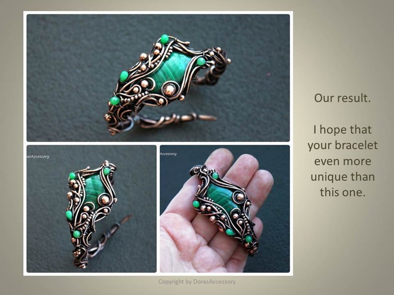 Wire wrap bracelet tutorial Tutorial for wire jewelry Wire weave bracelet tutorial DIY wire project Wire jewelry tutorial PDF Dorasaccessory