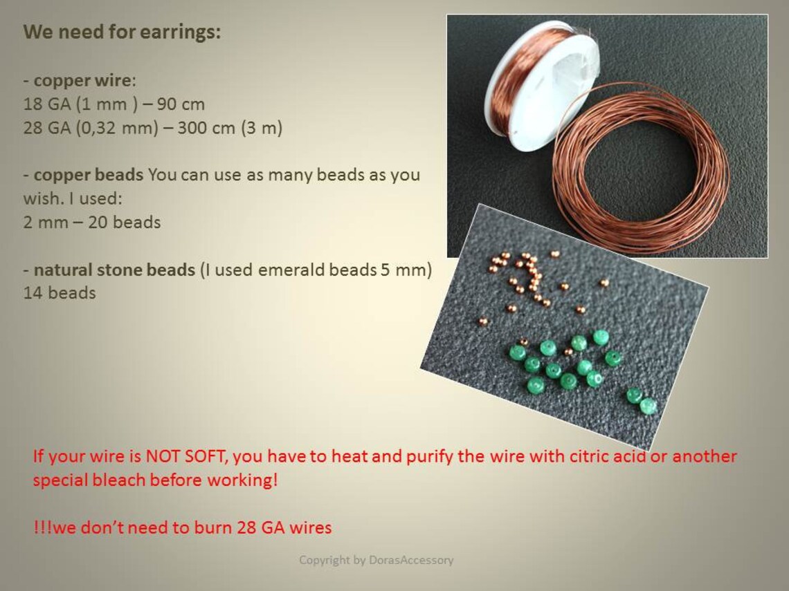 Wire Wrap Tutorial. 2 Wire Wrapped Lesson Wire Bracelet Etsy