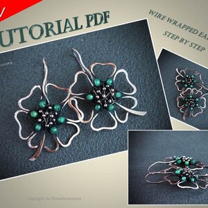 Wire weave earrings tutorial Wire wrap earrings tutorial Wire jewelry tutorial Wire tutorial for beginner Dorasaccessory