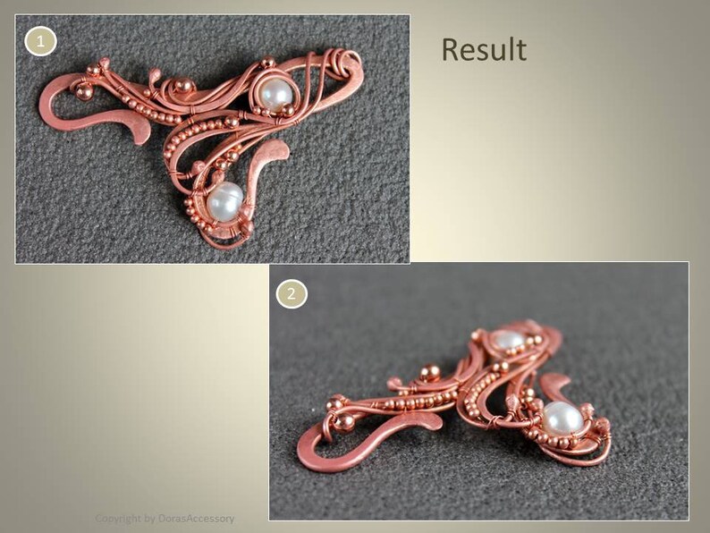 Wire work necklace tutorial Wire wrap tutorial PDF Wire weave Etsy