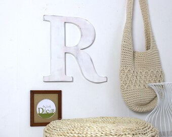 large wooden letter   - giant letter - custom letter - decorated letter - mylittledecor - wedding - for men
