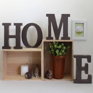 palabra HOME patinado topo para posar, boda, decoración personalizada, mylittledecor, Navidad