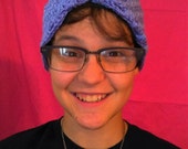 Leichtes lila Gestricken Turban, Damen Hut, Turban Hut