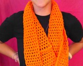 Hell Orange Infinity Schal! Lang und leicht!