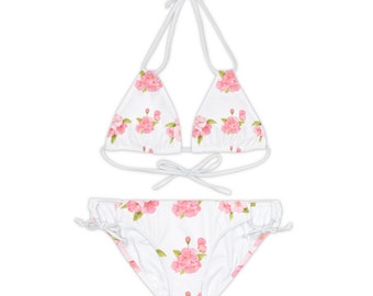 Ensemble bikini à lanières (AOP)