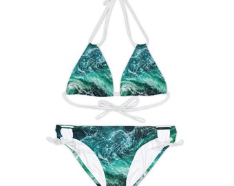 Set bikini con spalline (AOP)