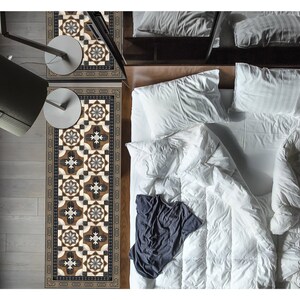 Vinyl  large size Floor Mat, Runner, Tile Flooring. Knights Templa by TIVA DESIGN