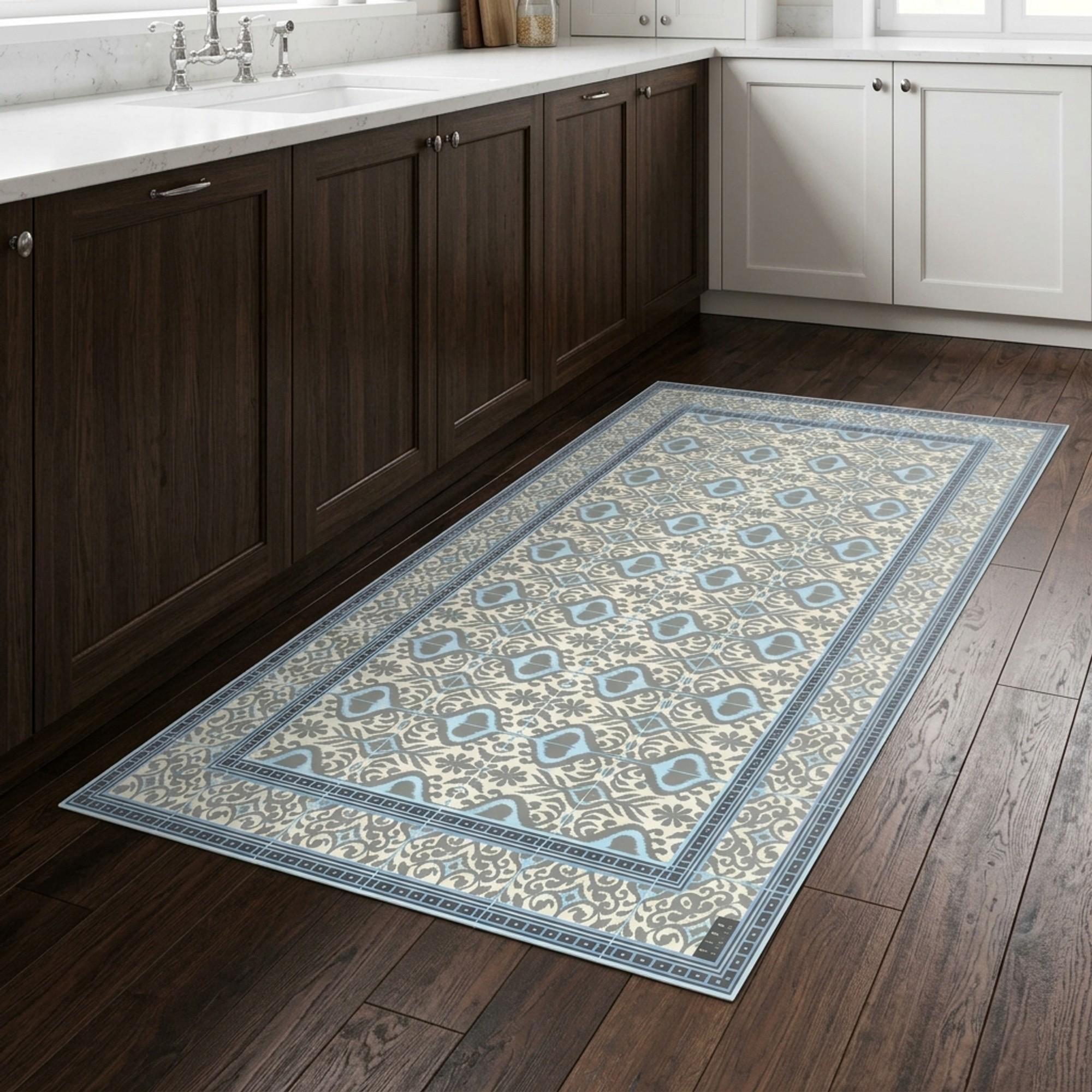 Vinyl Rug Mat Vinyl Floor Mat – Decorative PVC Rug, Anti-slip Runner,