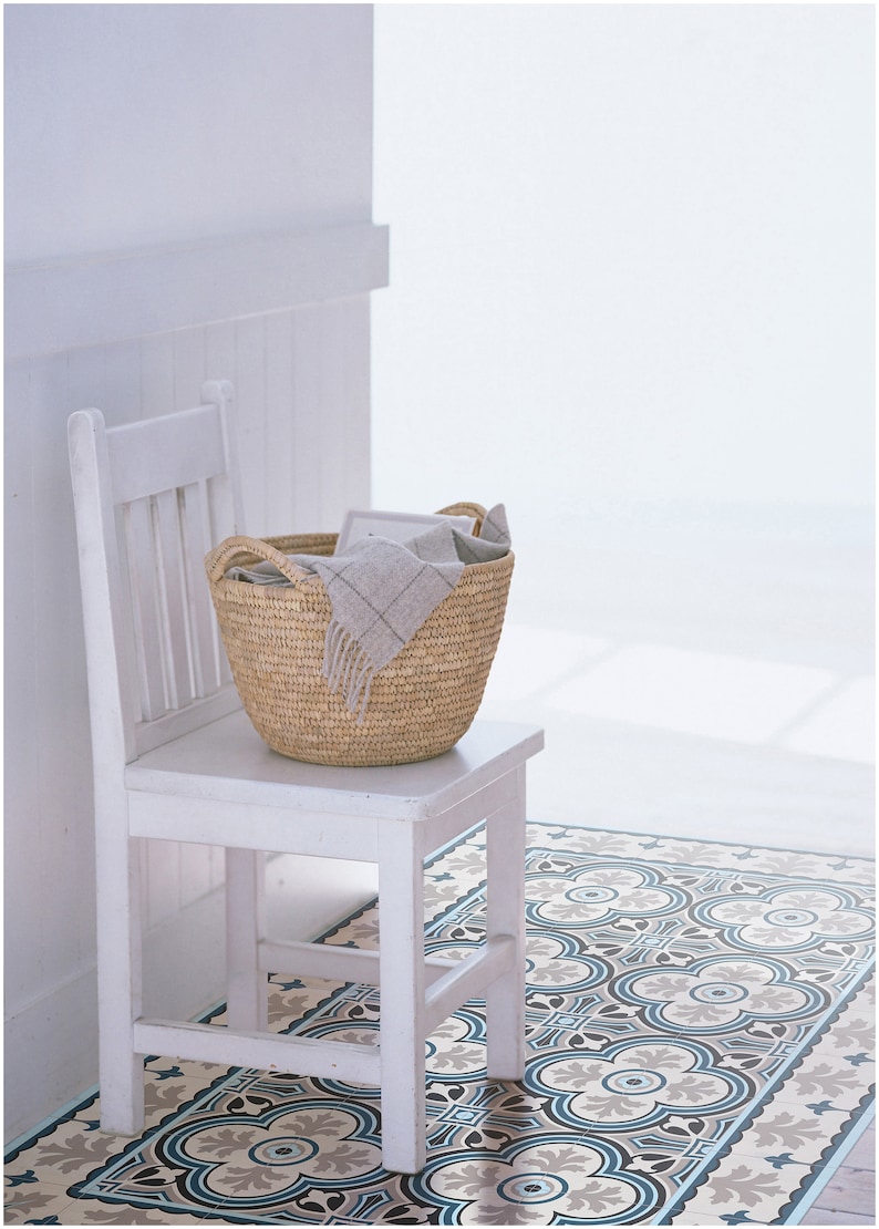 Vinyl Floor Mat PVC Rug Runner Tile Flooring. Lisbon by TIVA Etsy