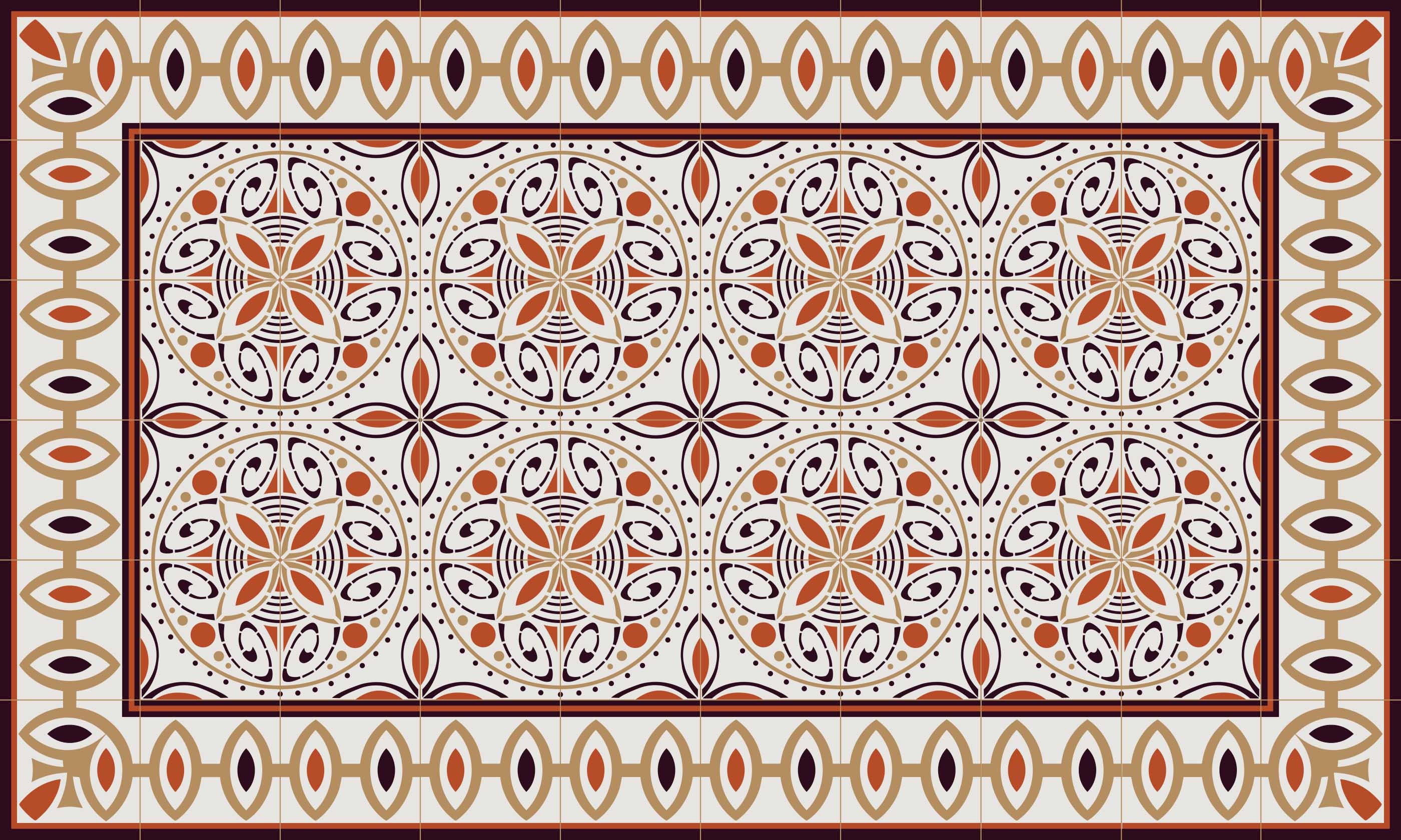 PVC Floor Mat for the Kitchen or the Bath Room . Cinnamon by Etsy