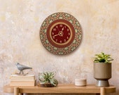 Round Wall Clock Acrylic Glass quot England Classic quot Silent Non Ticking Battery Operated Decorative for Living Room, Kitchen ,Office, 12 Inch