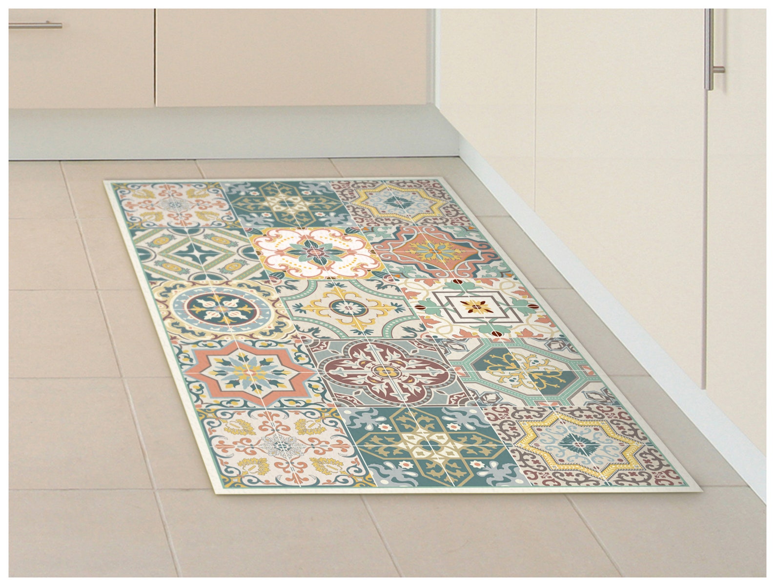 TIVA DESIGN Beauty Vinyl Floor Mat Decorative Etsy