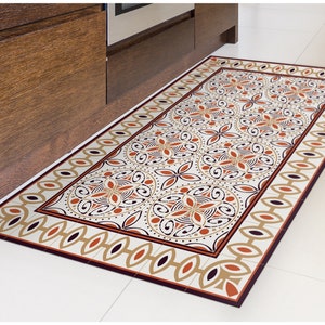 PVC Floor Mat, for the kitchen or the bath room . Cinnamon by  TIVA DESIGN