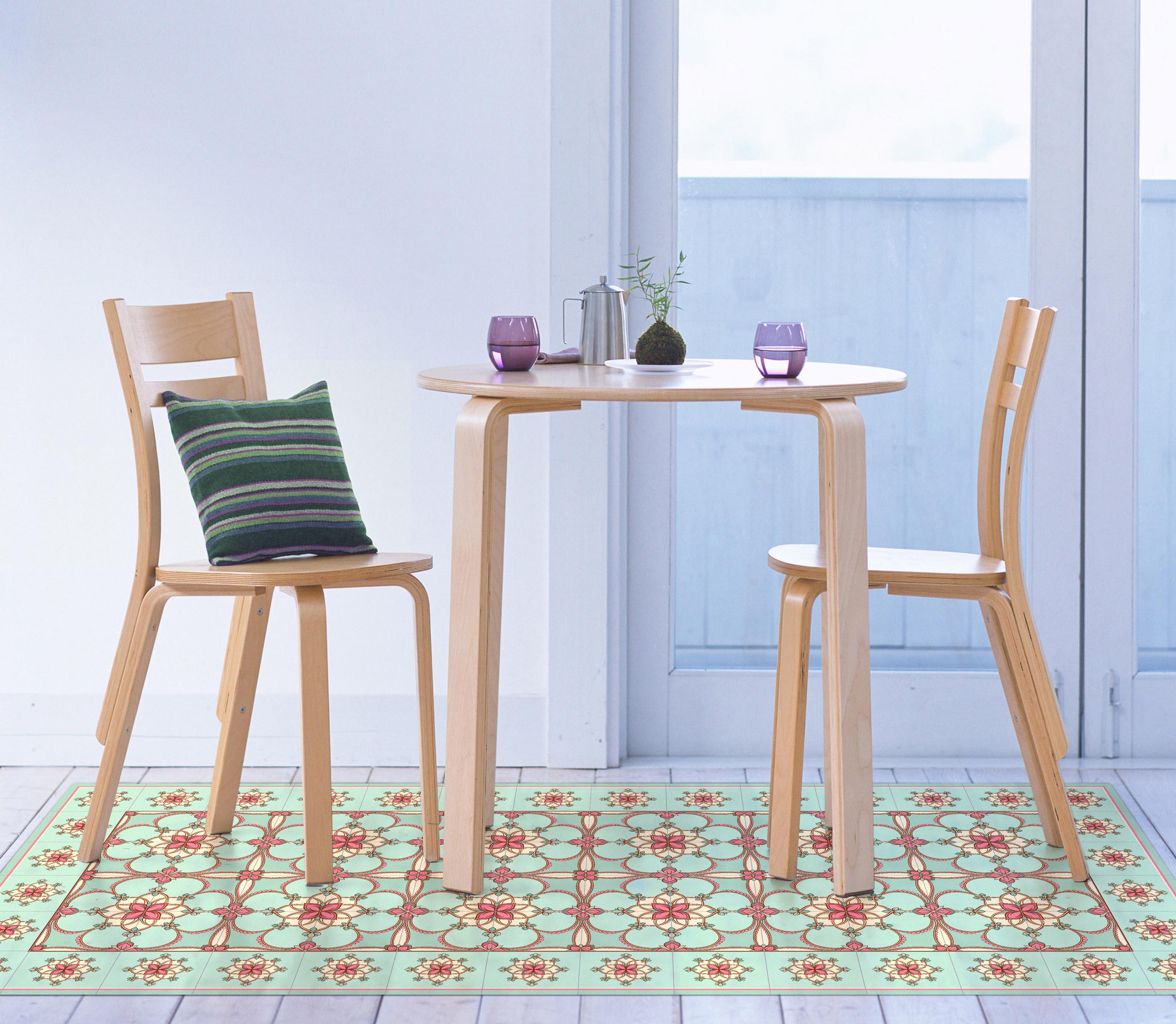 Vinyl Rug Mat Vinyl Floor Mat – Decorative PVC Rug, Anti-slip Runner