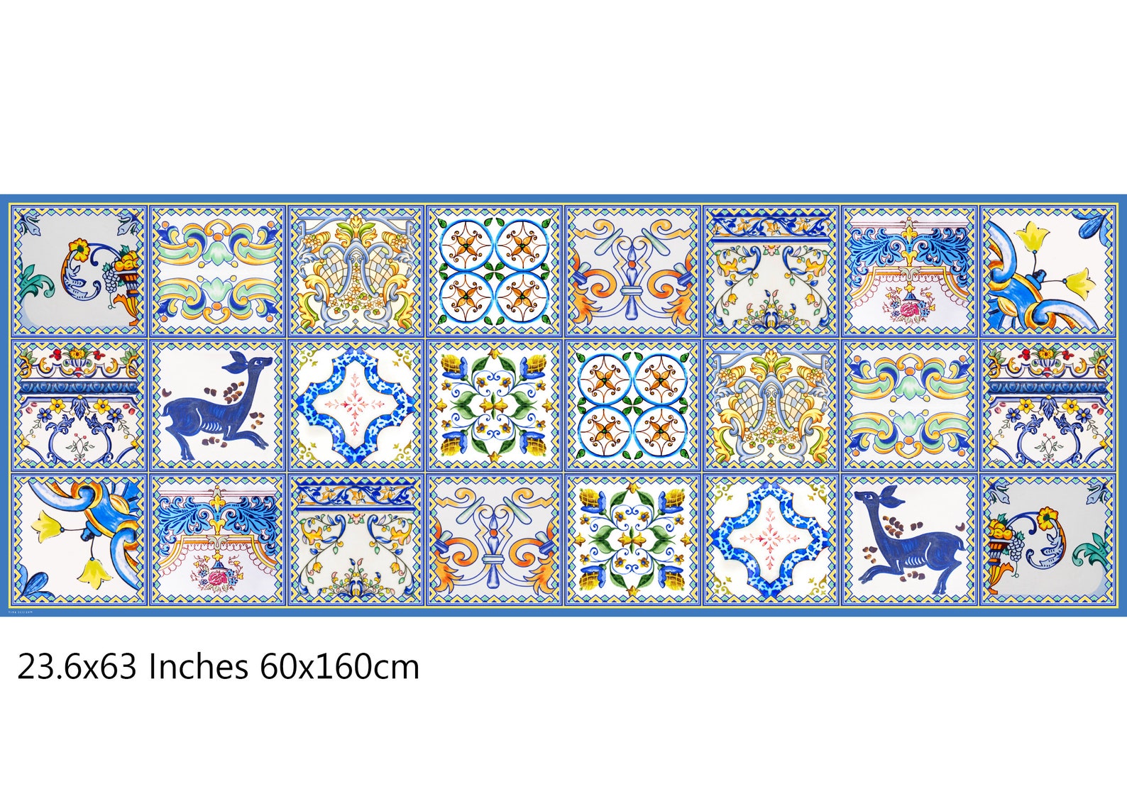 Vinyl Floor Mat PVC Rug Runner Tile Flooring. Florence by - Etsy