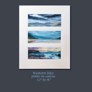 Island of Mull giclee prints set of 3, Inner Hebrides prints, Calgary print, Loch na Keal print