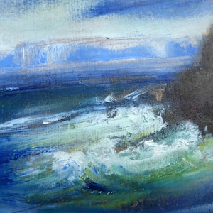 Väggkonst på canvas, Isle of Iona Seascape Giclee-tryck, Staffa, Treshnish Isles från North End of Iona, Skottland EtsyUK bild 4