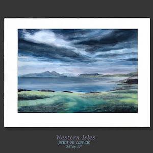 Western Isles print, Island or Rum Eigg Muck  Skye, Ardnamurchan Peninsula, Scottish Islands, Engagement Gift