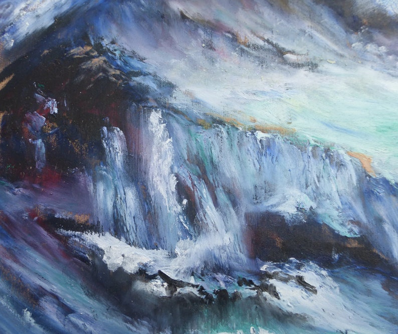 Väggkonst på canvas, Isle of Iona Seascape Giclee-tryck, Staffa, Treshnish Isles från North End of Iona, Skottland EtsyUK bild 3
