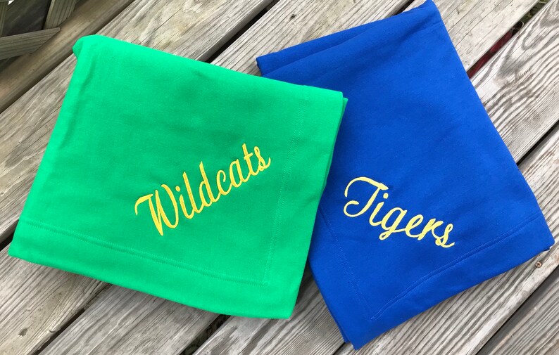 Stadium Blankets Extra Large Soft Monogrammed Team School Etsy